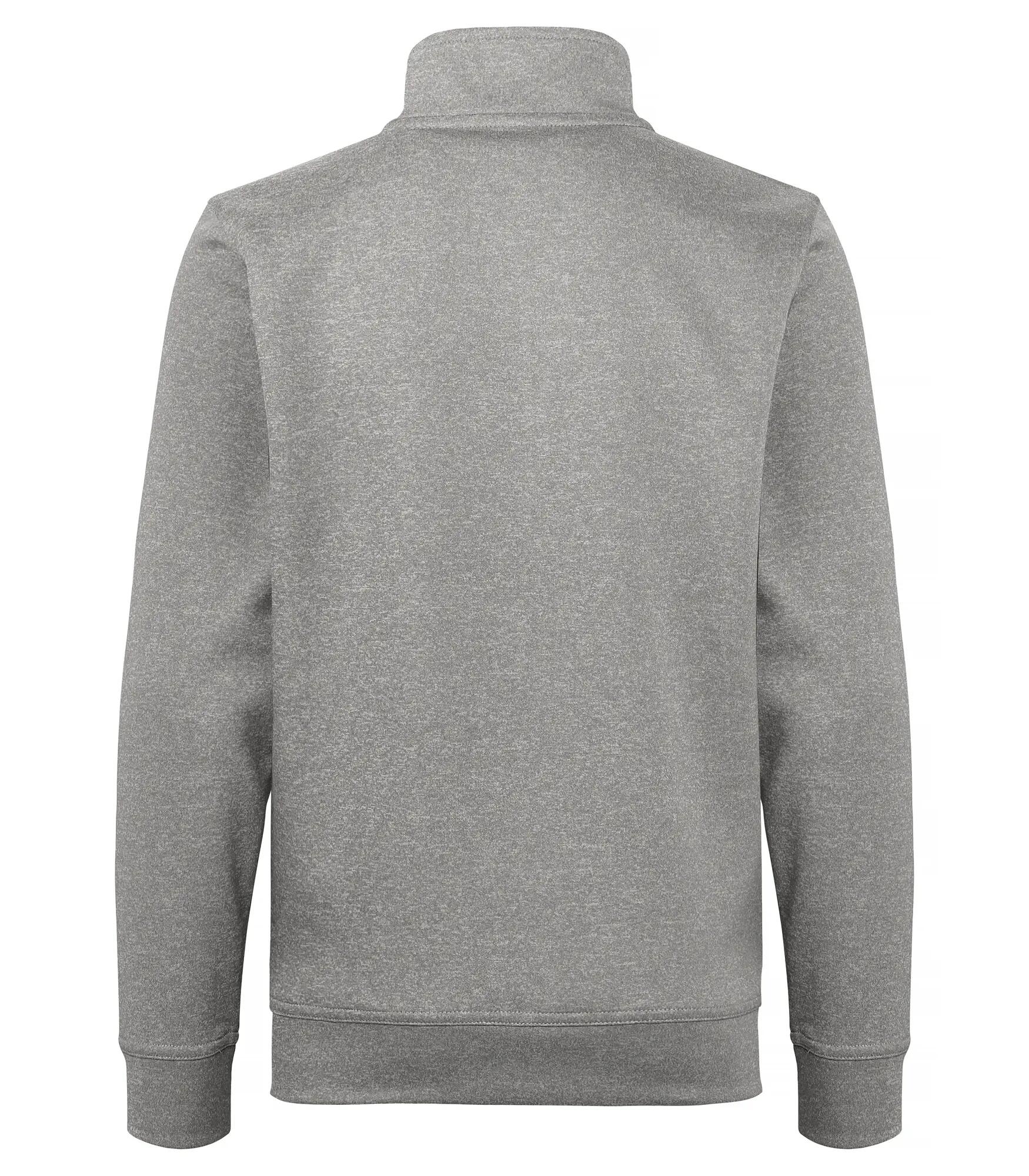 clique Basic Active Cardigan Junior 100% Spun Dyed Polyester Grau Melange – 2/4