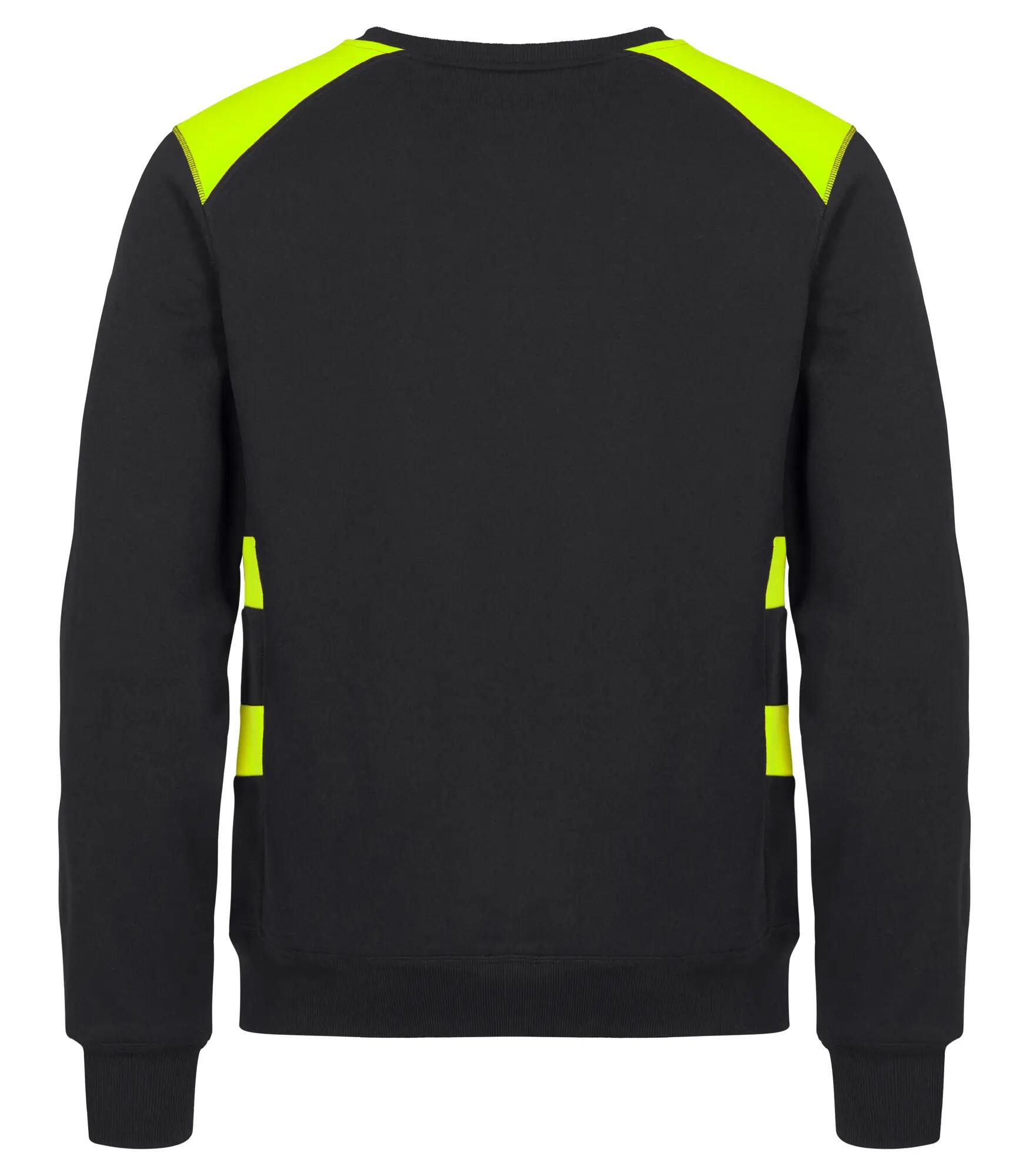 clique Ambition Roundneck sweatshirt unissexo alta visibilidade – Visib Yellow 2/4
