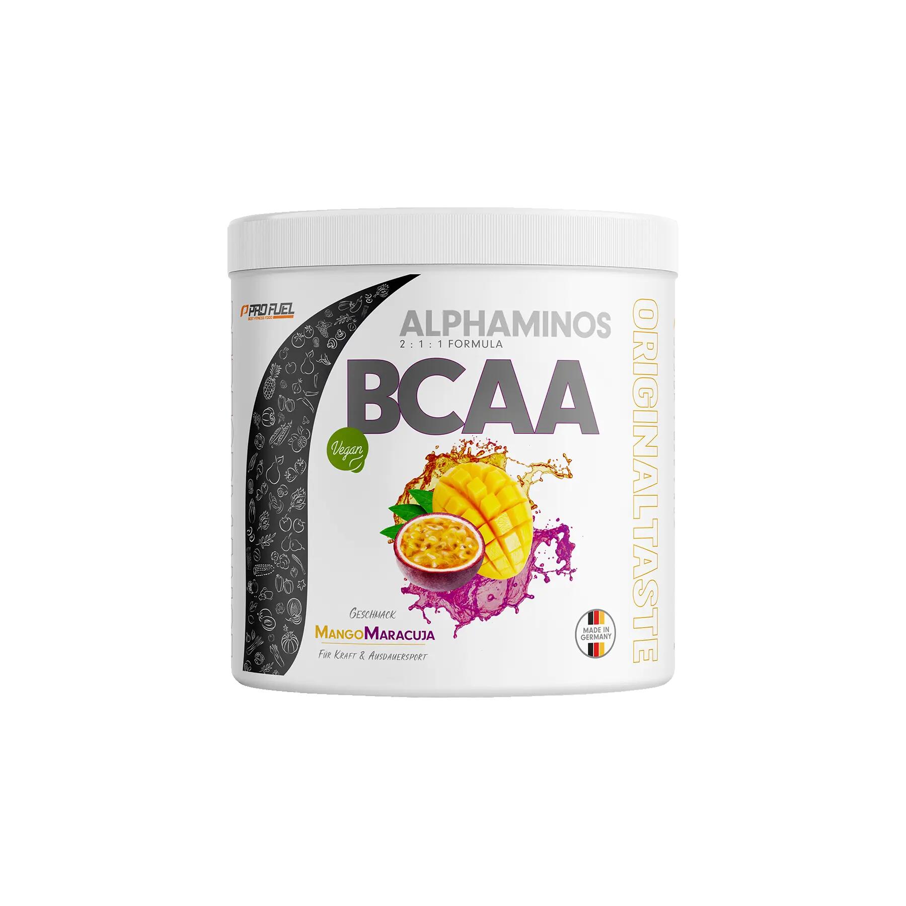Poudre BCAA - végane, ratio 2:1:1 - mangue-passion, 300 g 2/2