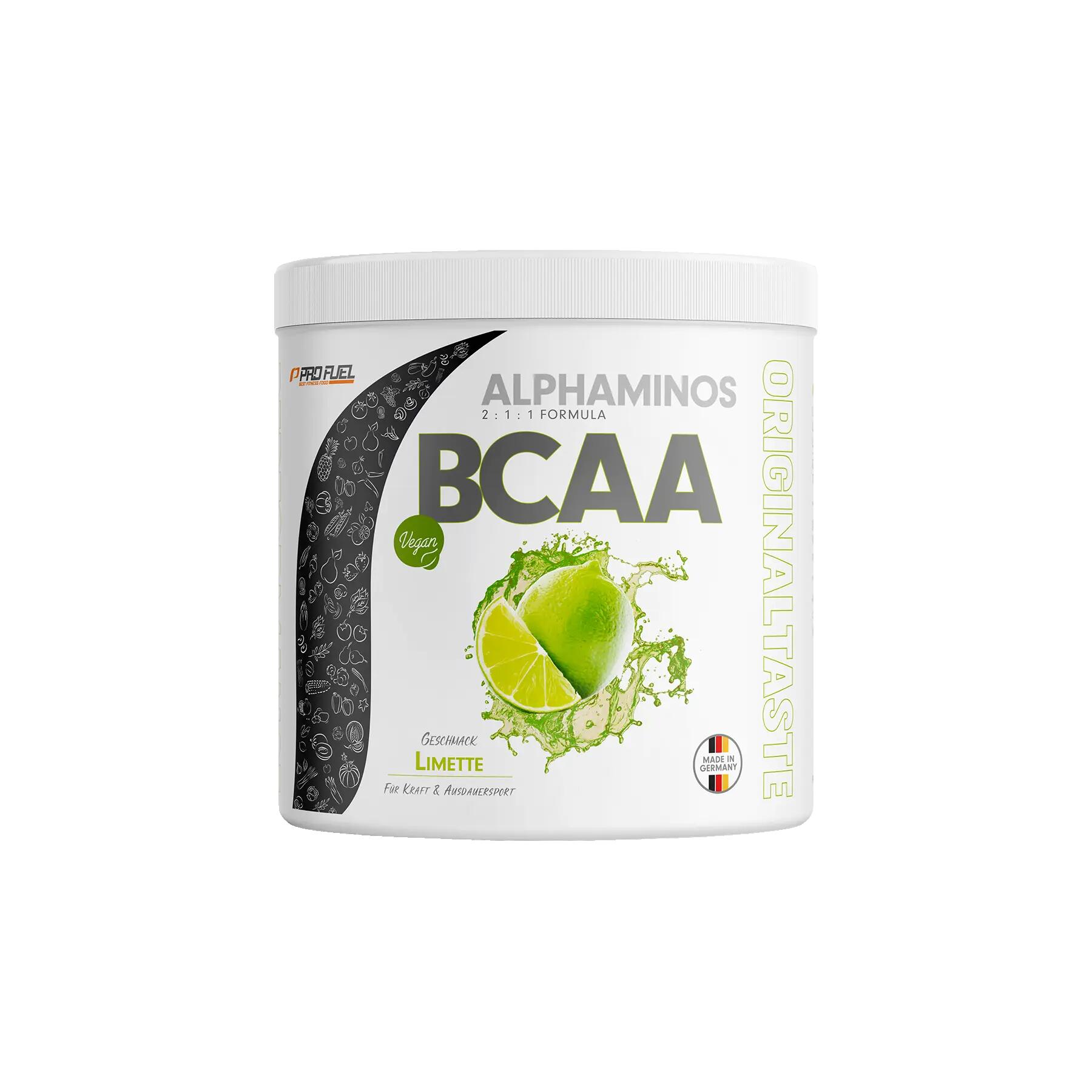 ProFuel Alphaminos BCAA - poudre végane, ratio 2:1:1, citron vert, 300 g 2/2