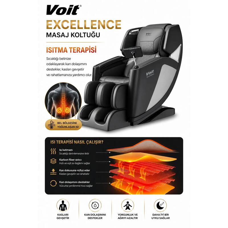 Voit Excellence Tabletli 2D Masaj Koltuğu