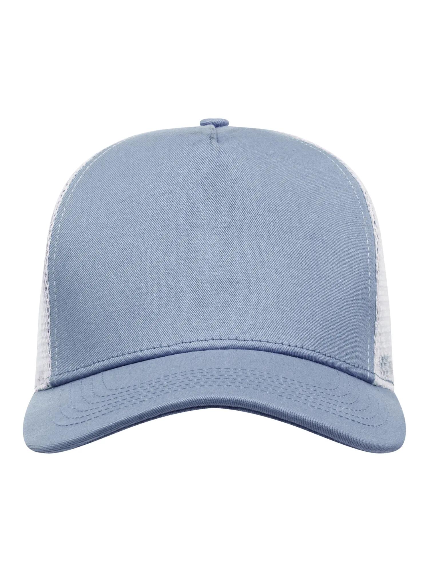 clique Trucker Cap 5‑panel pet van geborsteld katoen twill – Soft Blue/white 1/5