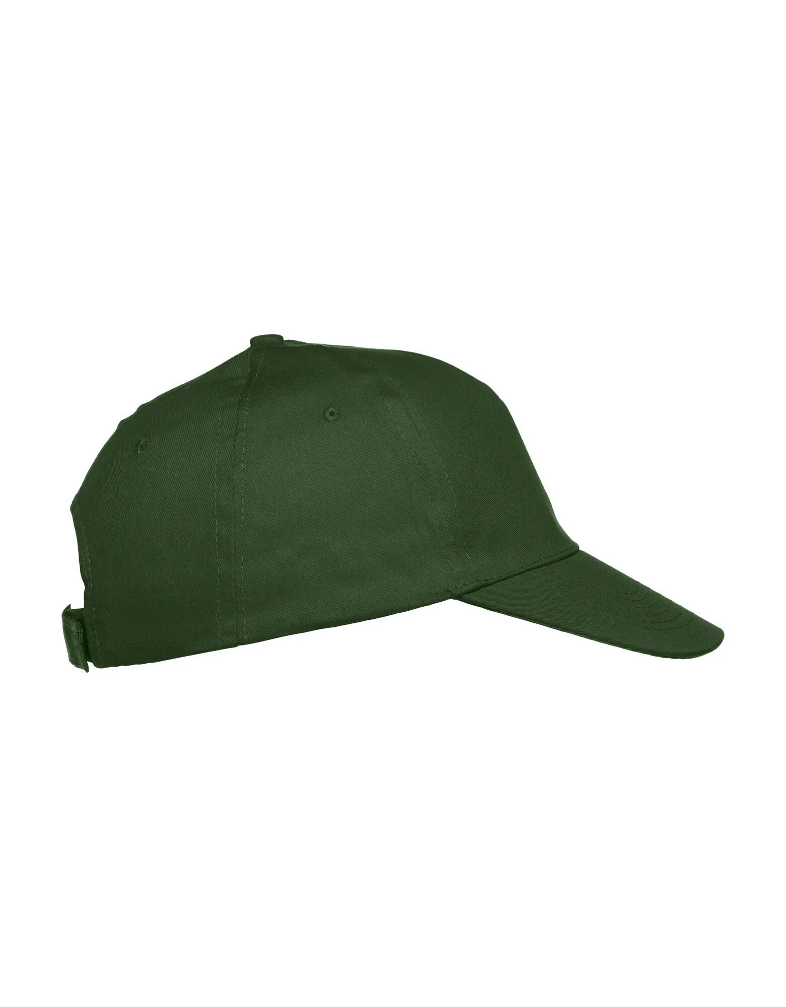 clique boné Texas 5 painéis em twill algodão – bottle green 4/4
