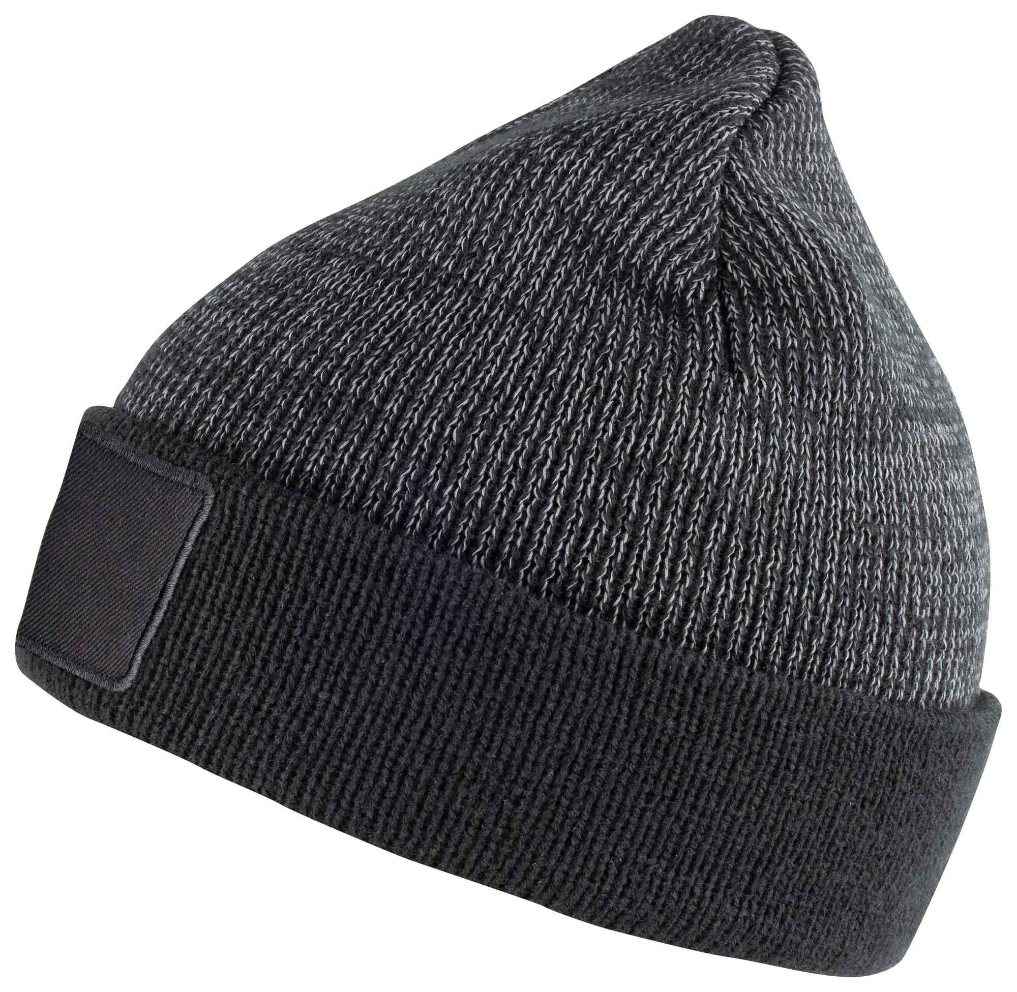 clique Hubert Patch Reflective czapka dziana z akrylu z naszywką bawełnianą 3/4