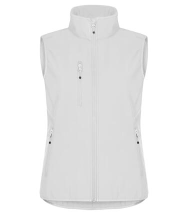 clique Classic Softshell Vest Women – Softshell 3 couches durable – White