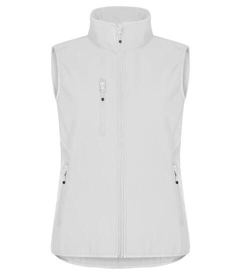 clique Classic Softshell Vest Women – Softshell 3 couches durable – White