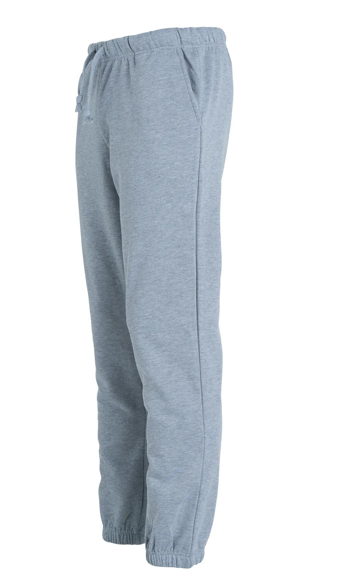 clique Basic Pants — unisex joggingbroek in grey melange 3/4