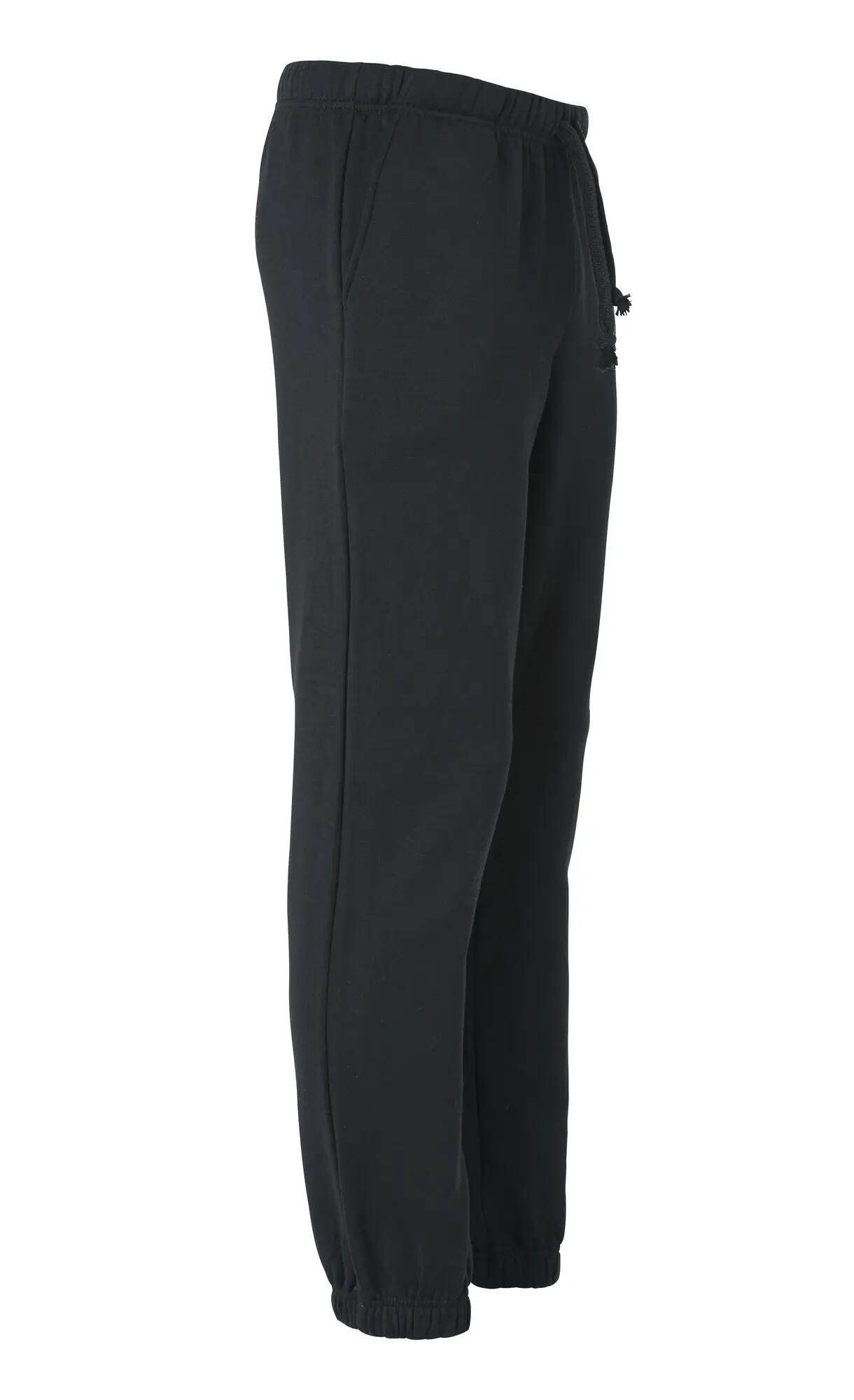 clique Basic Pants Junior — Sweat-Hose schwarz mit Kordelzug – black 4/4