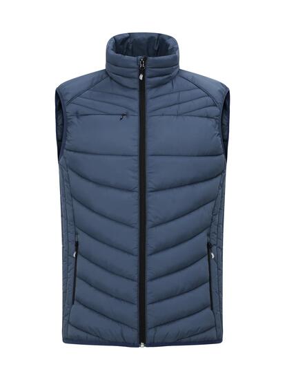 clique Idaho Vest – Doudoune légère recyclée – Fog Blue