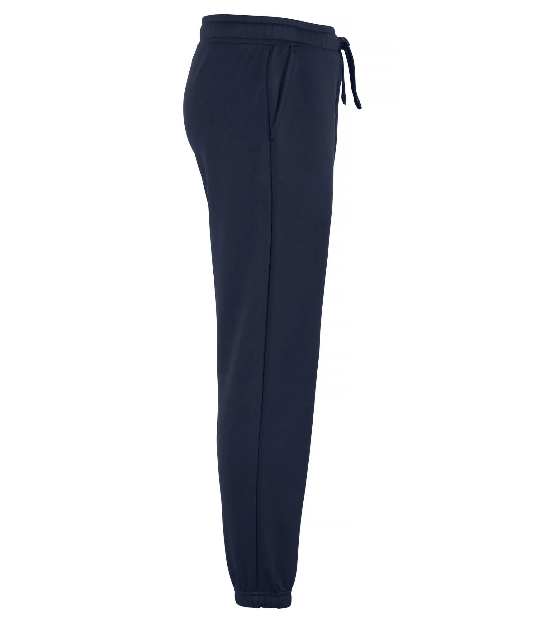clique Basic Active Pants Junior em poliéster tingido — Dark Navy 3/4