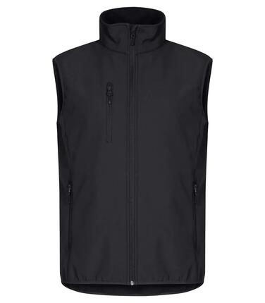clique Classic Softshell Vest en polyester recyclé – Veste softshell 3 couches