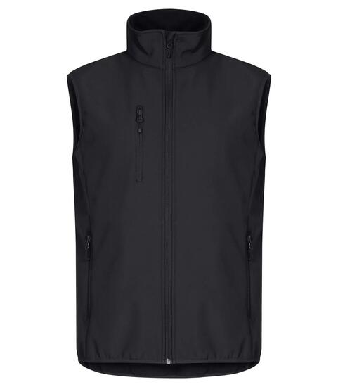 clique Classic Softshell Vest en polyester recyclé – Veste softshell 3 couches