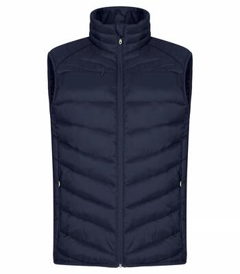 Clique idaho vest - licht gewatteerd gilet van gerecycled polyamide – dark navy