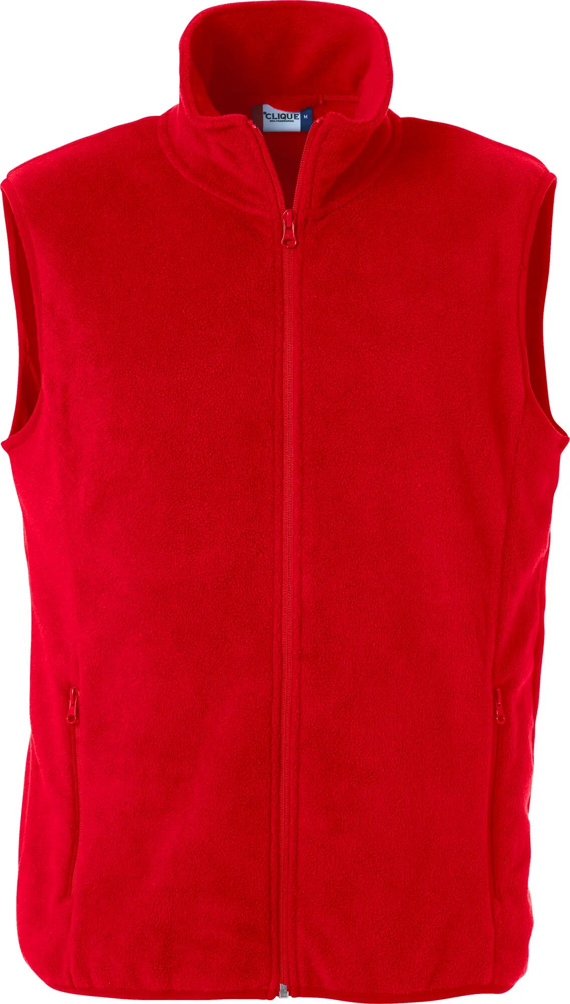 clique Basic Polar Fleece Vest – red 1/4