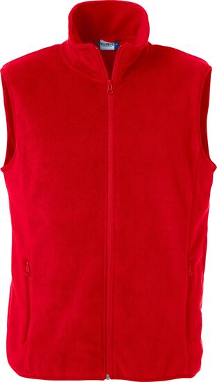 clique Basic Polar Fleece Vest van anti-pilling fleece – red
