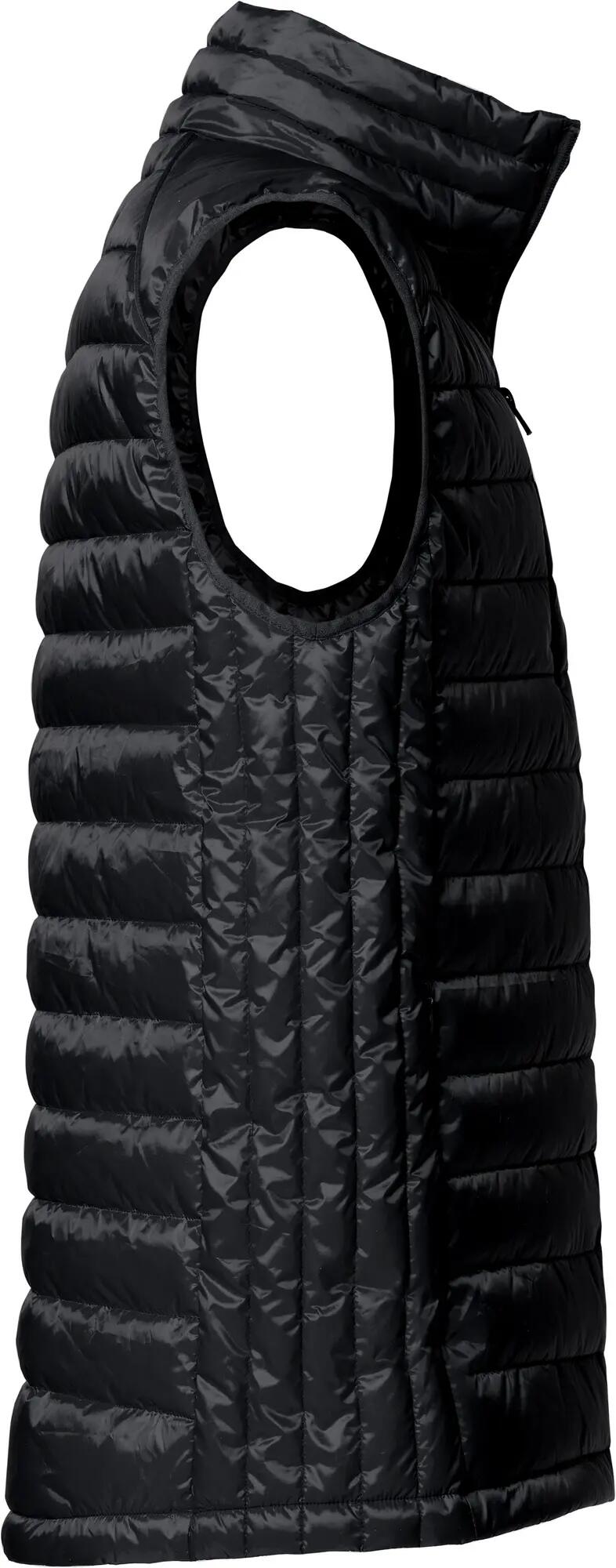 clique Hudson Vest — colete moderno preto com enchimento tipo penugem – black 3/4
