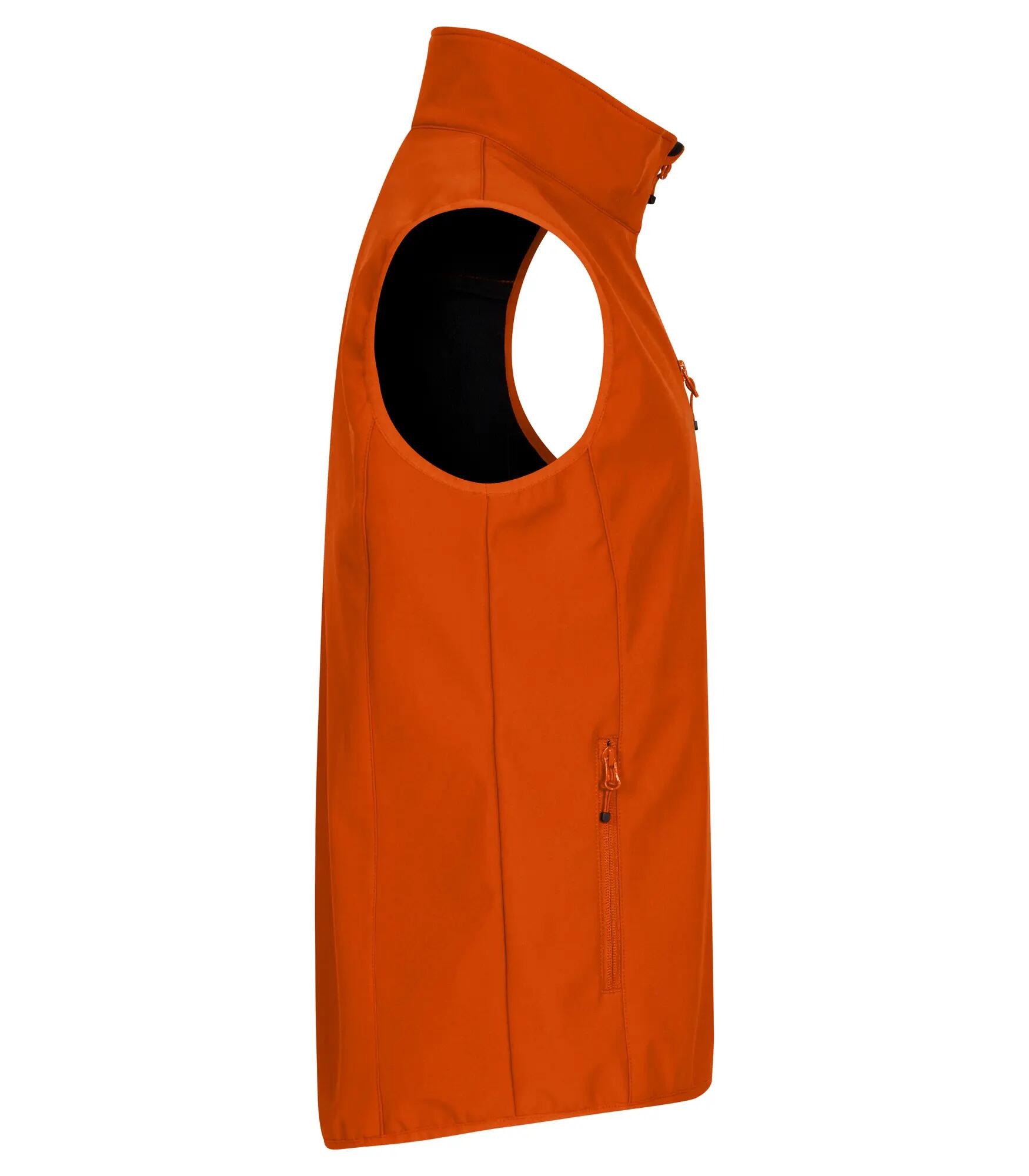 clique Classic Softshell Vest van gerecycled polyester – maat 3XL – Blood orange 4/4