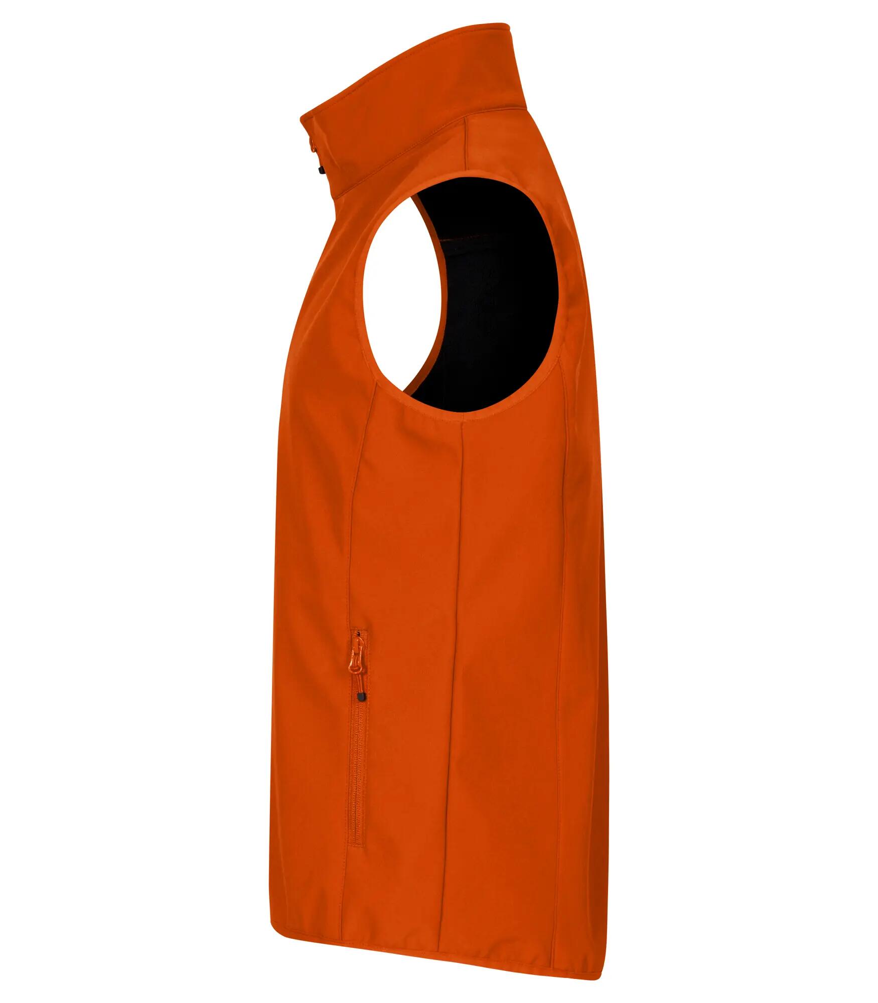 clique Classic Softshell Vest van gerecycled polyester – maat 3XL – Blood orange 3/4