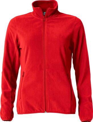 clique Basic Micro Fleece Jacket Dames – 100% polyester antipilling – red