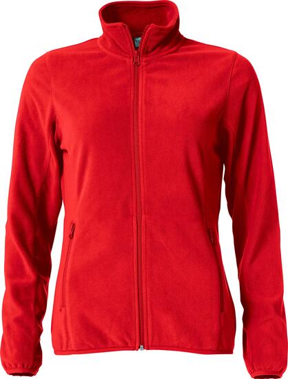 clique Basic Micro Fleece Jacket Dames – 100% polyester antipilling – red