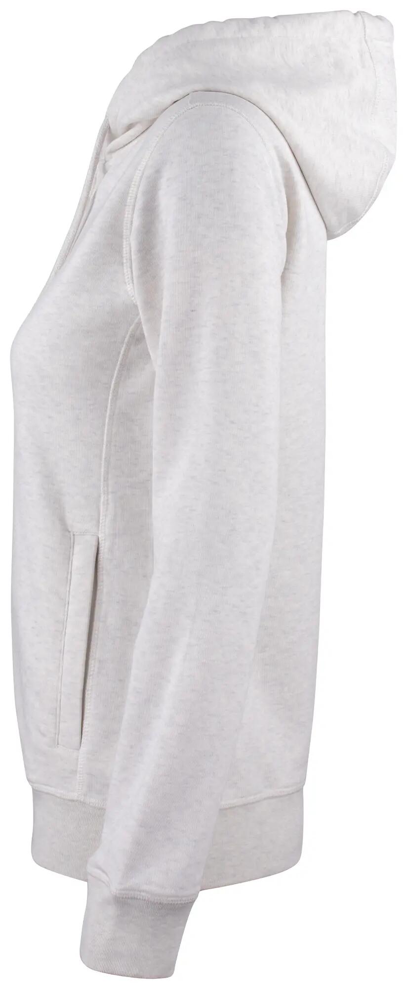 clique Premium OC Hoody Full Zip Women – dameshoodie van biologisch katoen – 3/4