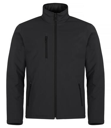 clique Veste Softshell Matelassée – Poches, Doublure Polaire, Noir – Black
