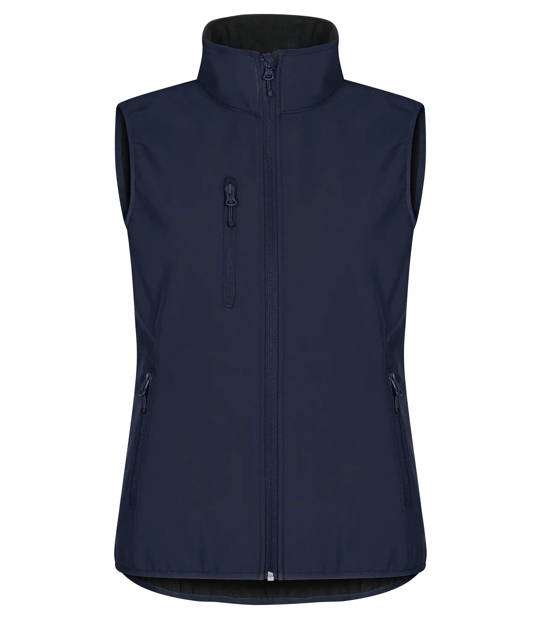 clique Classic Softshell Vest Women — 3‑warstwowa softshell z recyklingu – Dark 1/4