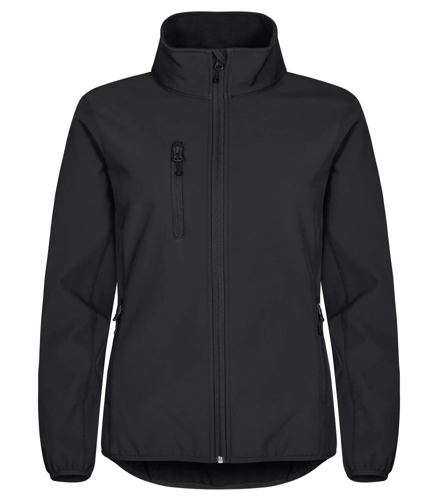 clique Classic Softshell Jacket Mulher 3 camadas - Poliéster reciclado – Black 1/4