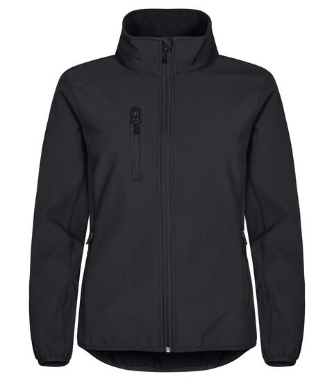 clique Classic Softshell Jacket Damen – 3-lagig, recyceltes Polyester – Black