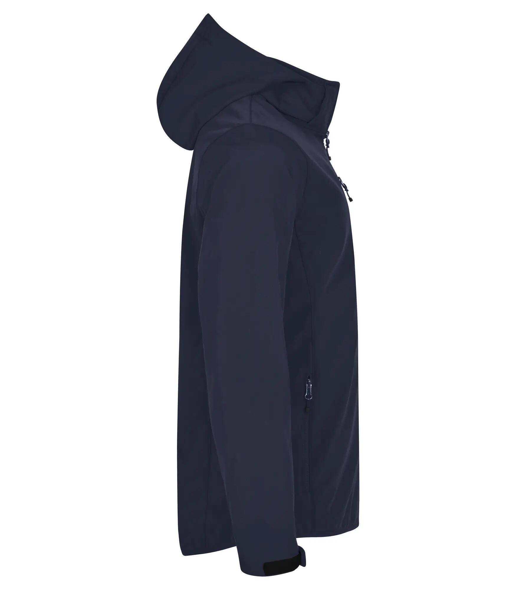 clique Classic Softshell Hoody 3-laags – 96% gerecycled polyester – Navy Blue 4/4