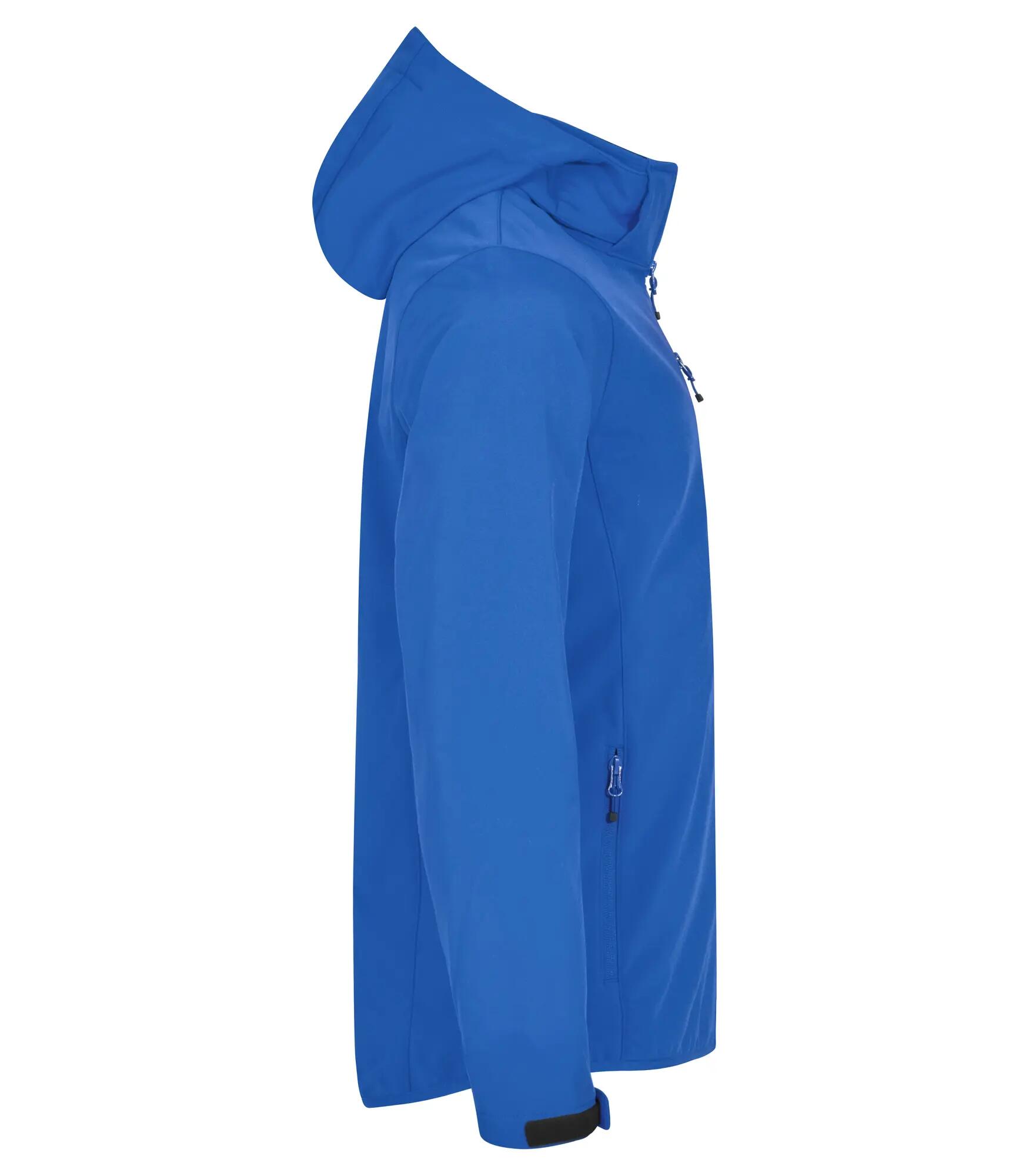clique Classic Softshell Hoody – 96% Poliéster Reciclado – Royal blue 4/4
