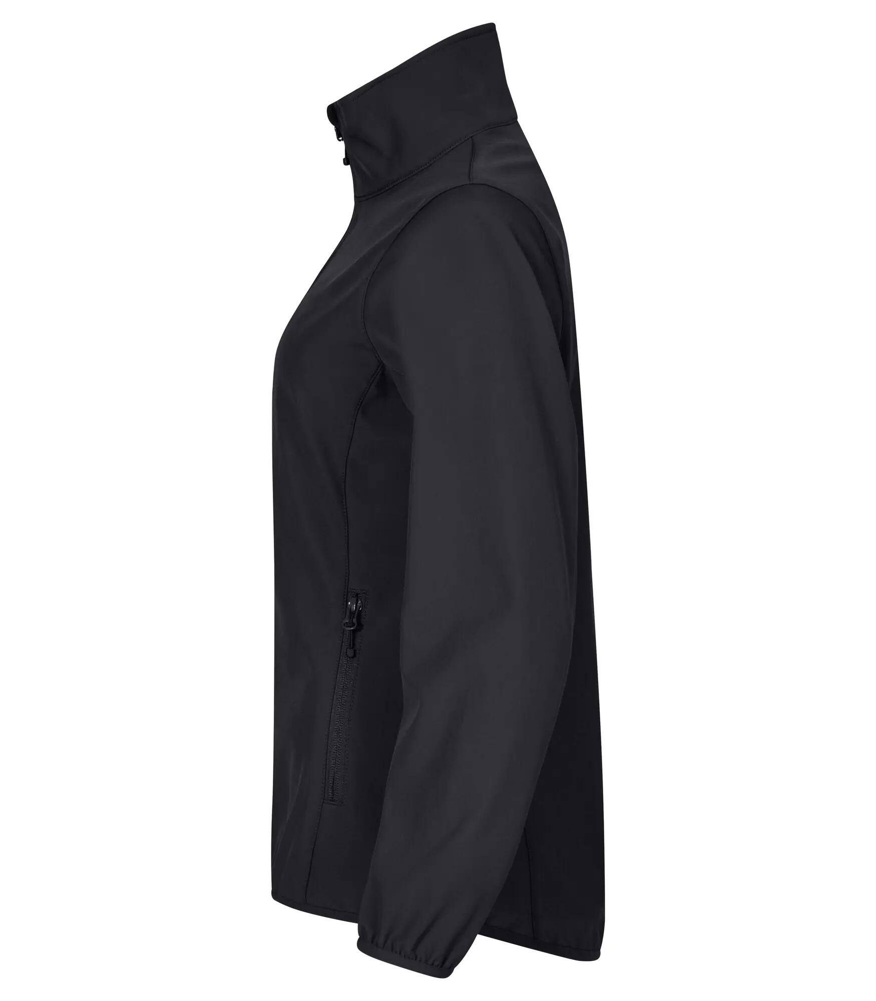 clique Classic Softshell Jacket Mulher 3 camadas - Poliéster reciclado – Black 3/4