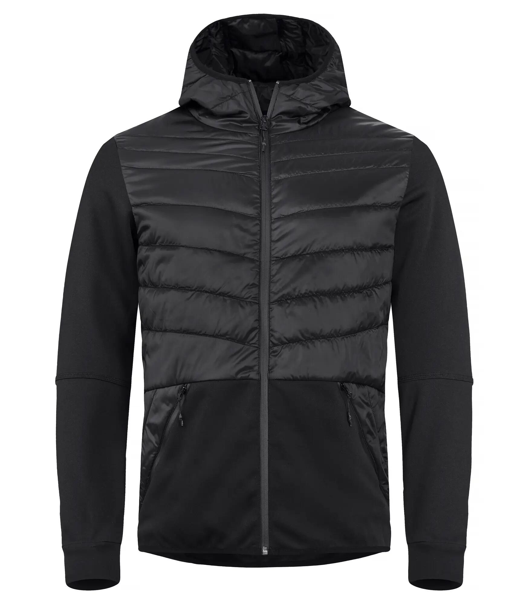 clique Utah Jacket Herrenjacke leicht wattiert mit Reflektoren schwarz – Black 1/4