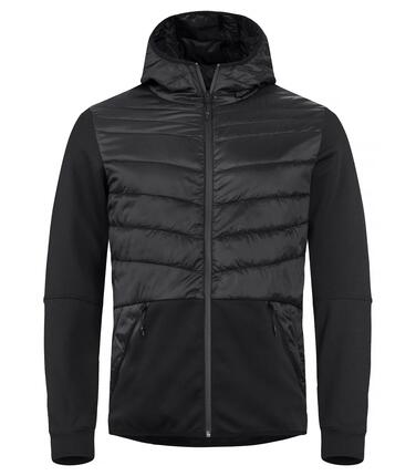 clique Veste Utah pour homme – coupe moderne, légèrement rembourrée – Black