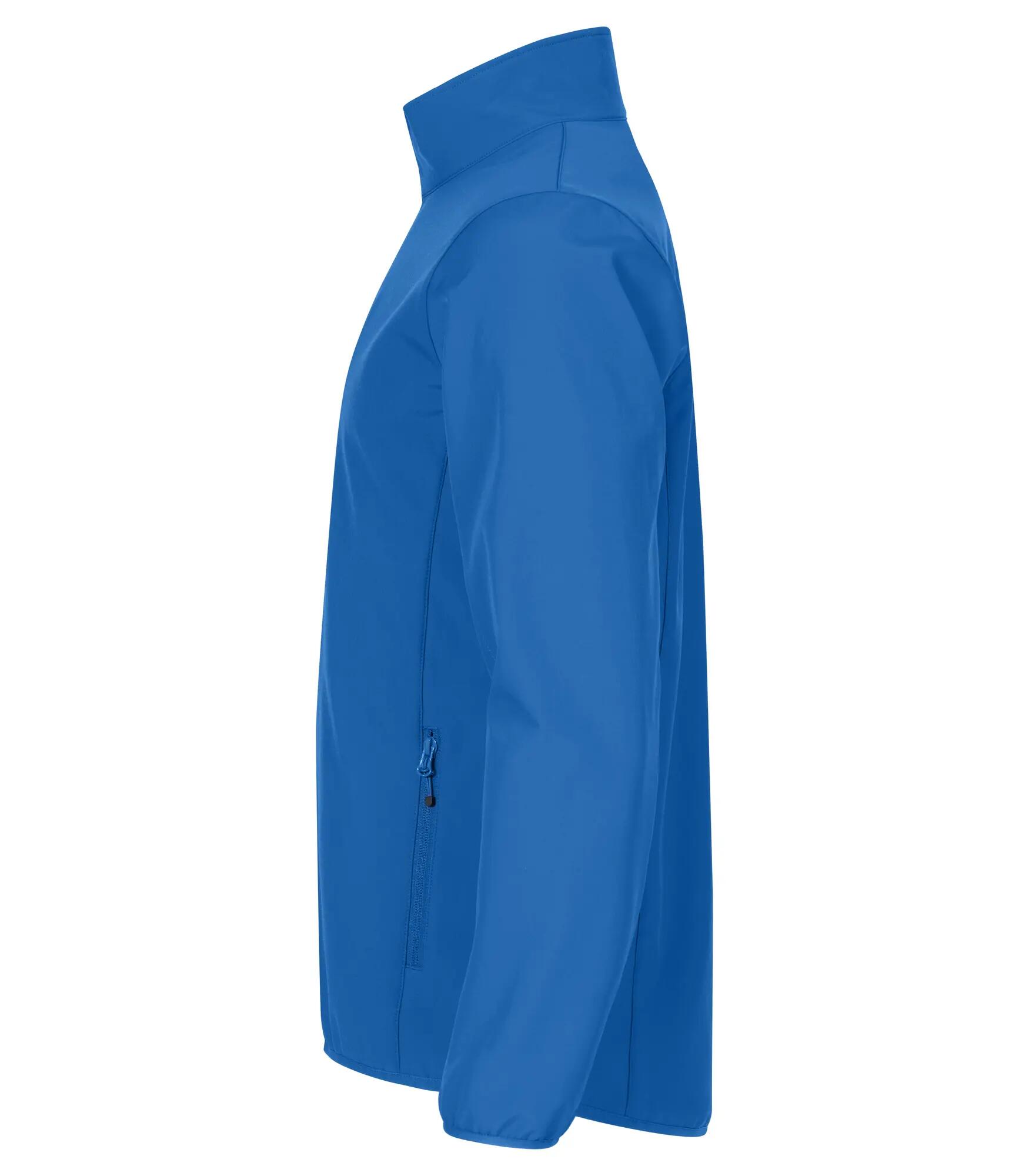 clique Classic Softshell Jacket – 3 camadas, poliéster reciclado – Royal blue 3/4