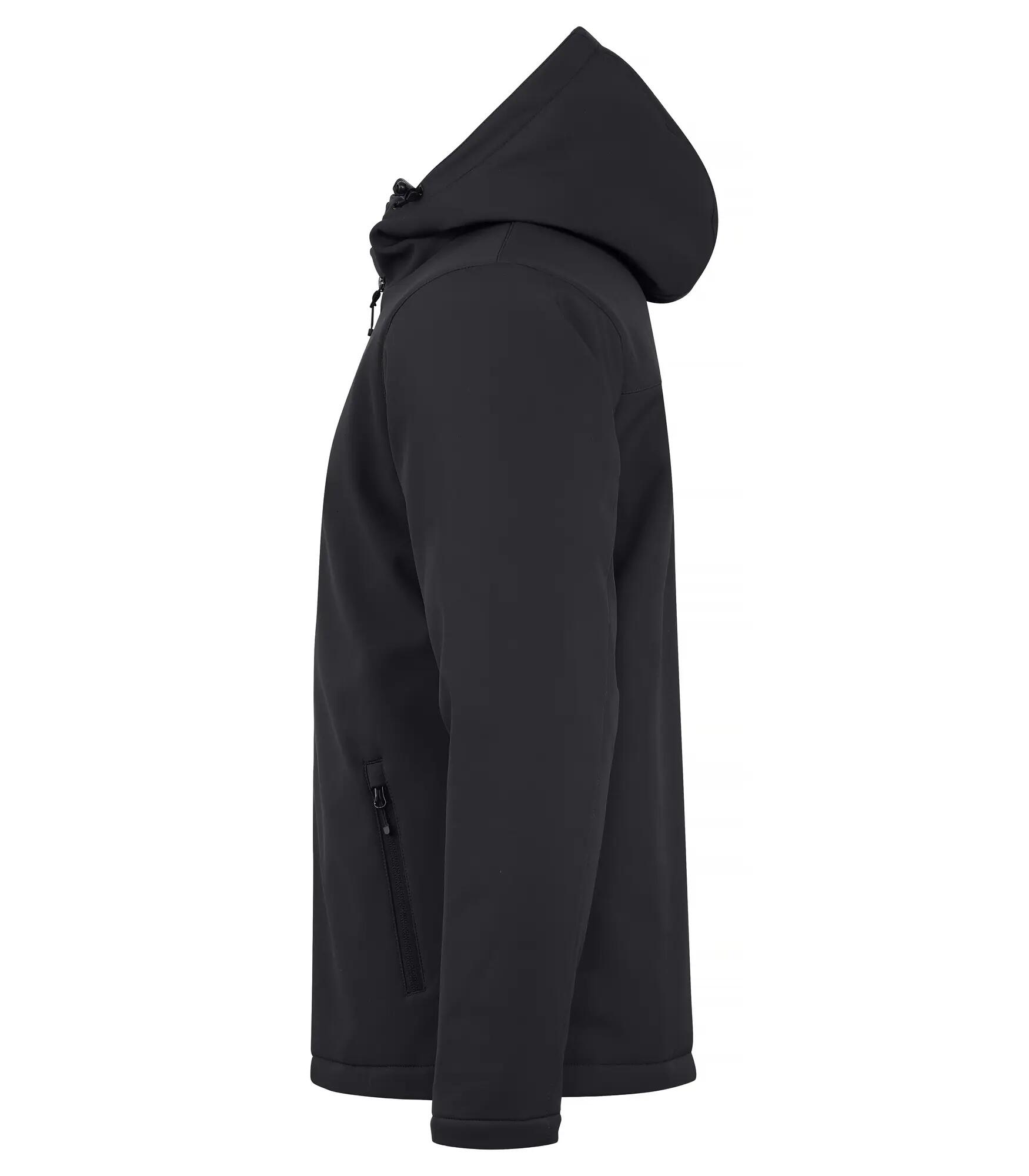 clique Gepolsterte Softshell-Jacke mit Kapuze – Schwarz – Black 3/4