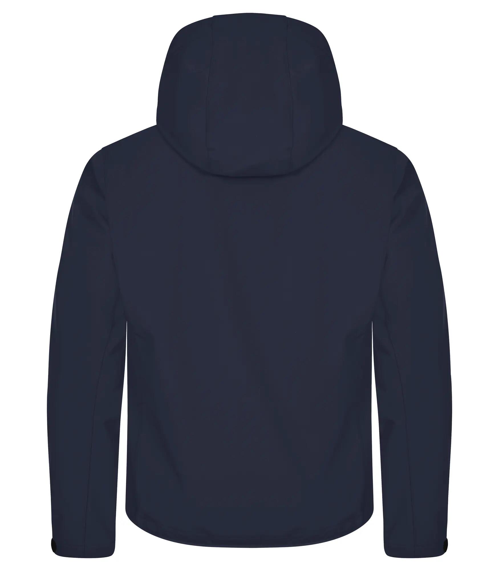clique Classic Softshell Hoody 3-laags – 96% gerecycled polyester – Navy Blue 2/4