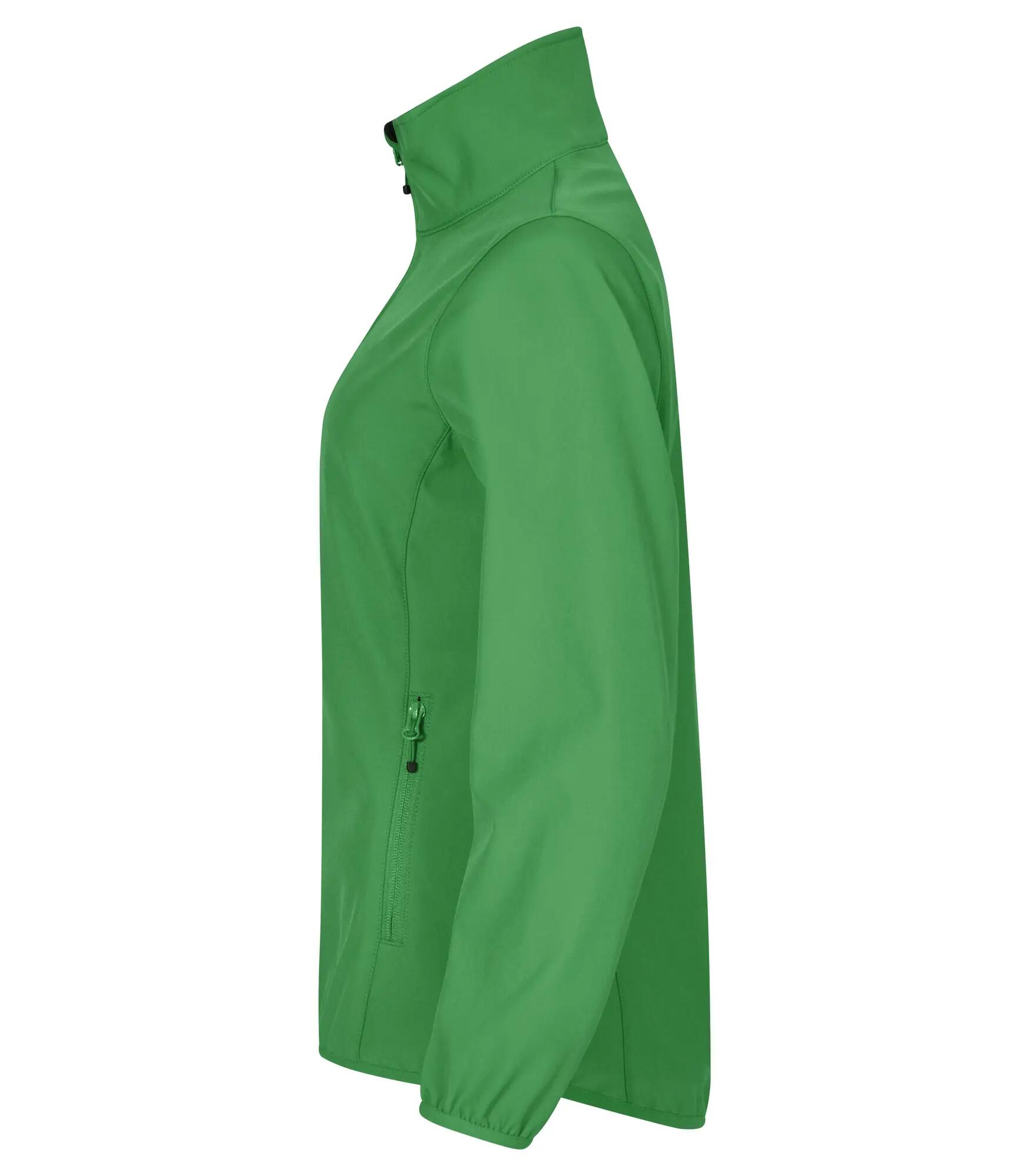 clique Classic Softshell Jacket Dames van gerecycled polyester – Apple green 3/4