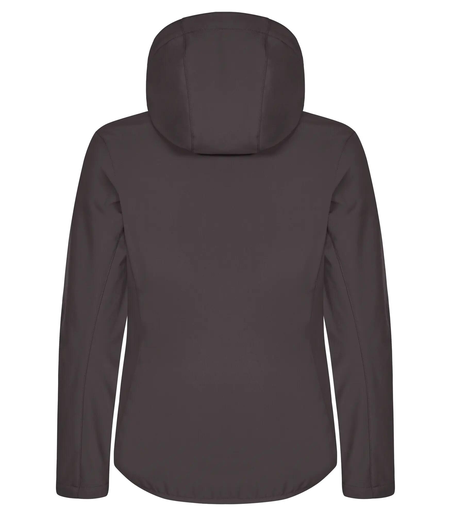 clique Classic Softshell Hoody Mulher, 3 camadas, reciclado – Dark grey 2/4