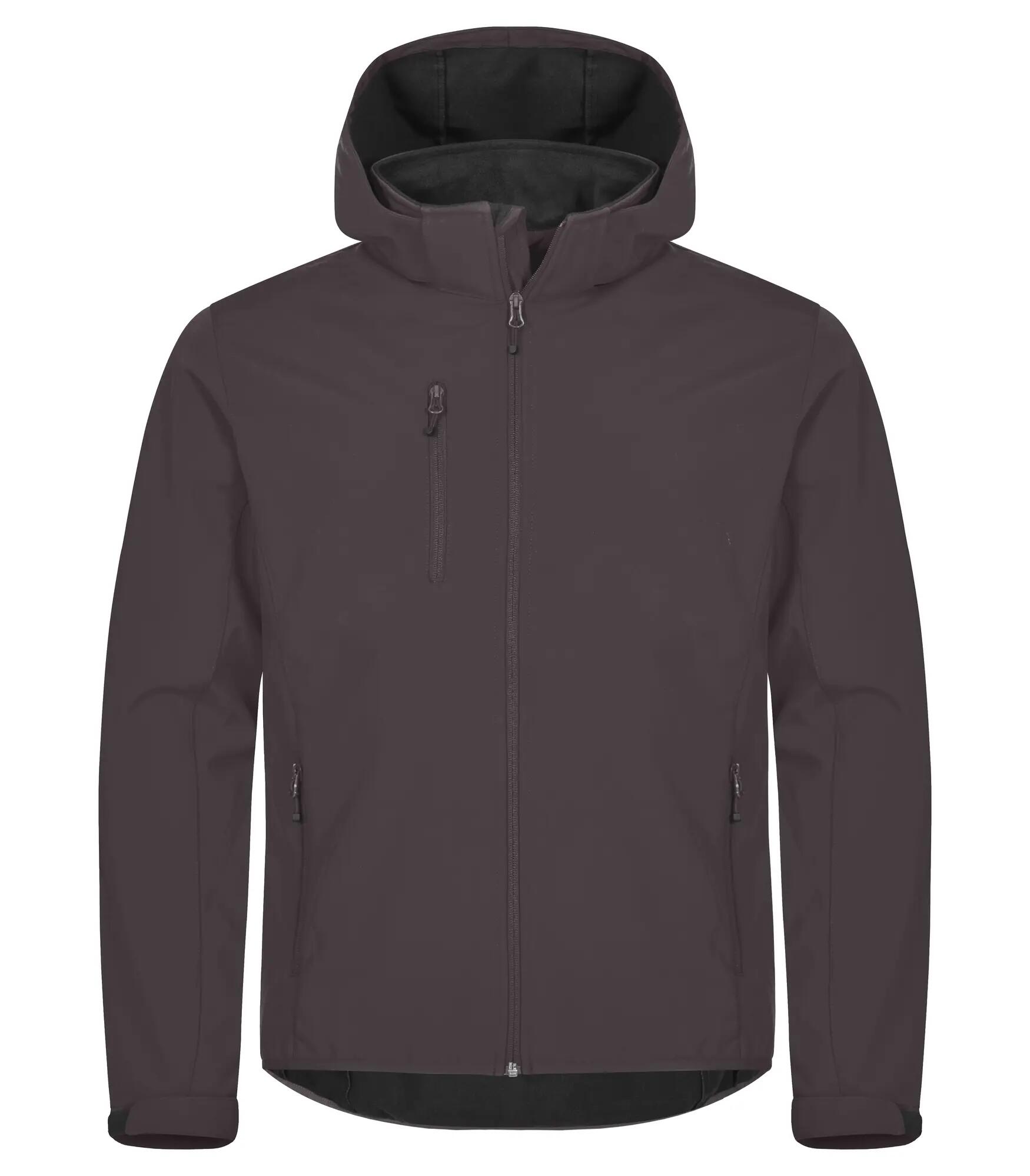 clique Classic Softshell Hoody en polyester recyclé - Dark grey 1/4