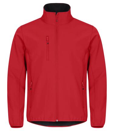 clique Classic Softshell Jacket – 96% Recycling-Polyester – Red