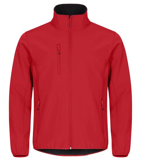 clique Classic Softshell Jacket – 96% Recycling-Polyester – Red