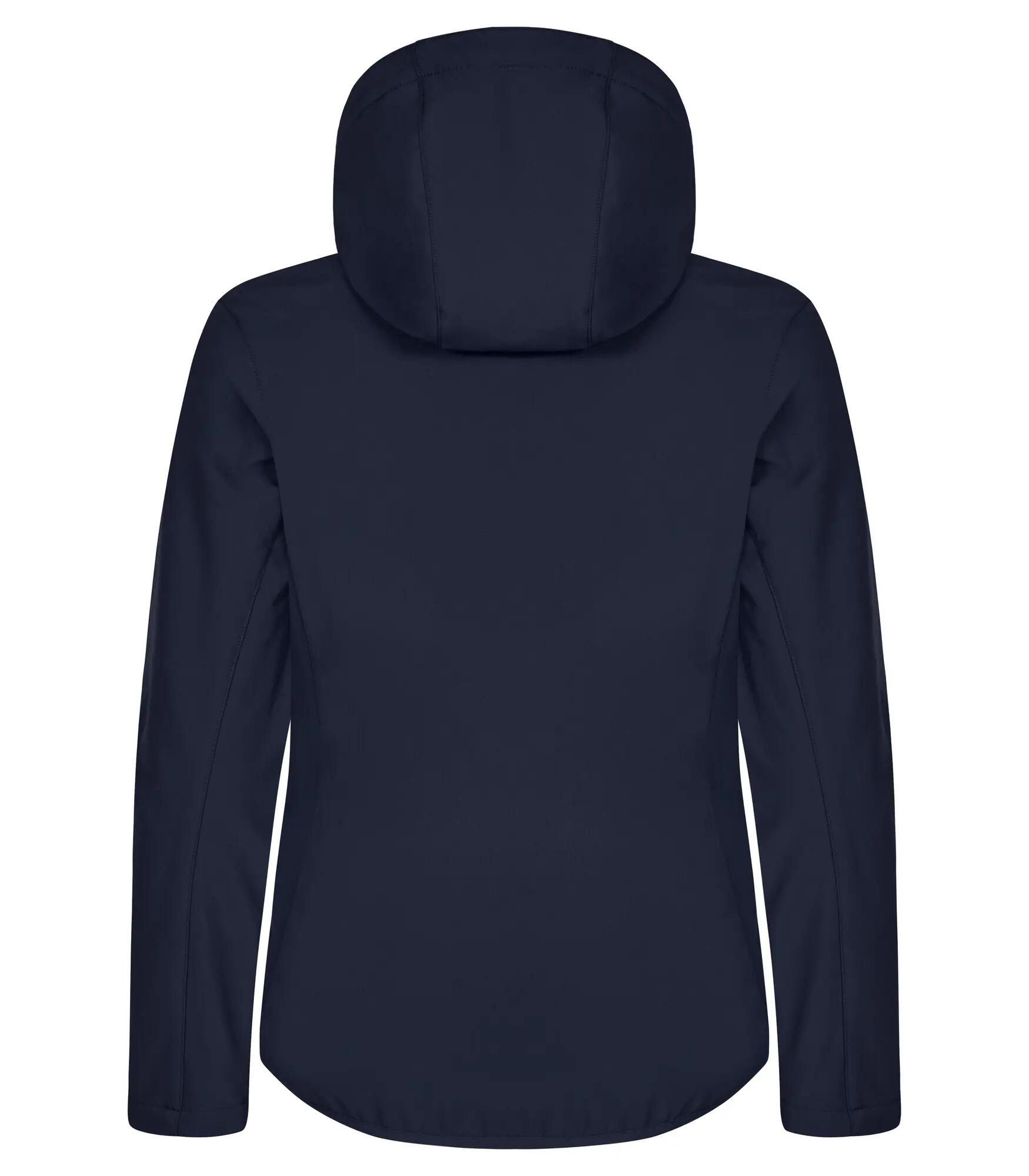 clique Classic Softshell Hoody Women - Softshell 3 camadas reciclado – Dark navy 3/4