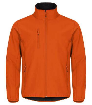 clique Veste Softshell Classic en polyester recyclé - Blood Orange