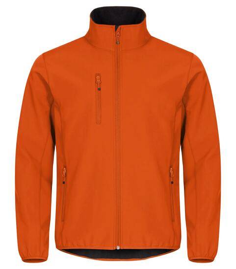 clique Veste Softshell Classic en polyester recyclé - Blood Orange