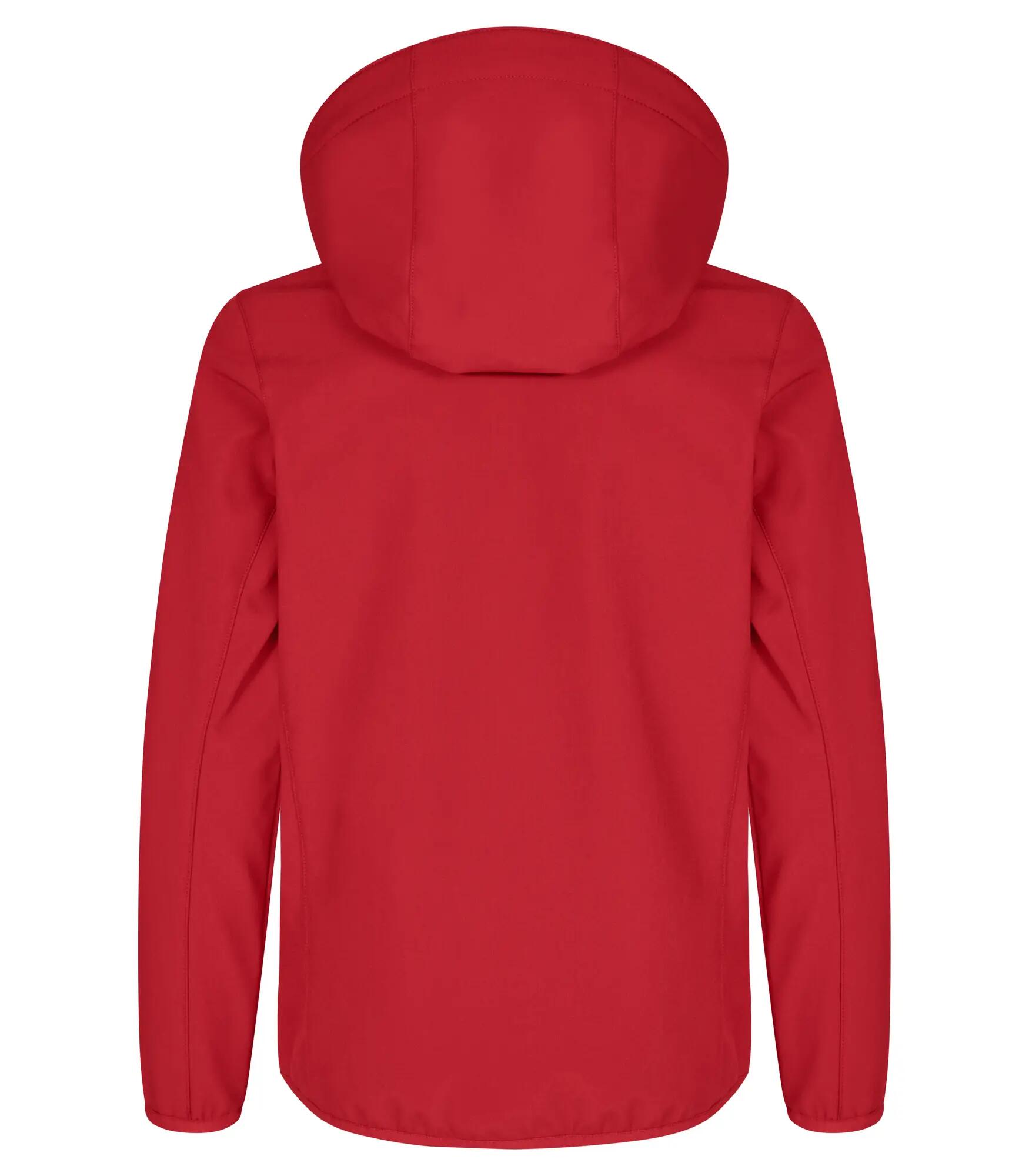 clique Classic Softshell Jacket Junior – 3 camadas, poliéster reciclado – Red 2/4