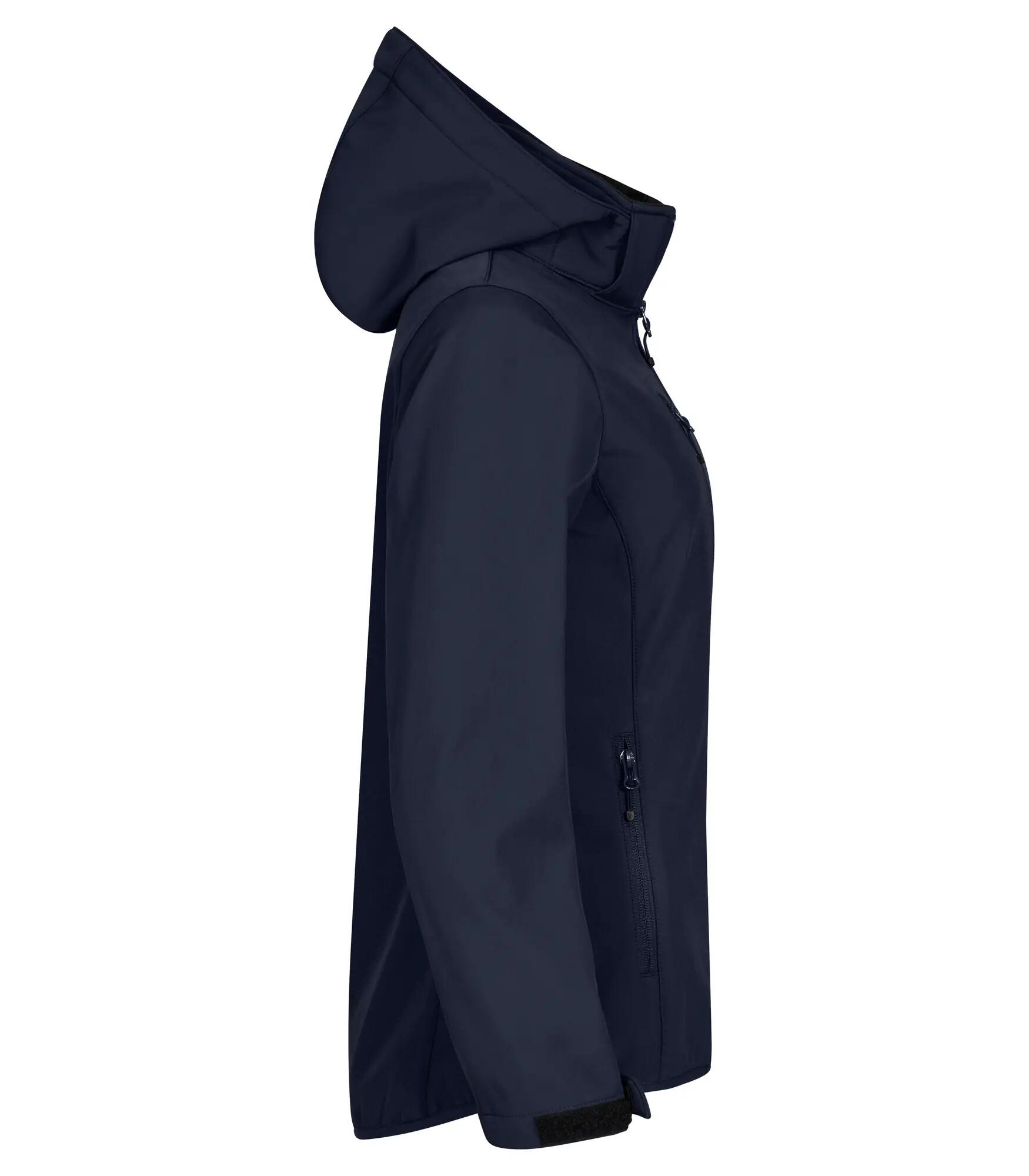 clique Classic Softshell Hoody Women - Softshell 3 camadas reciclado – Dark navy 2/4