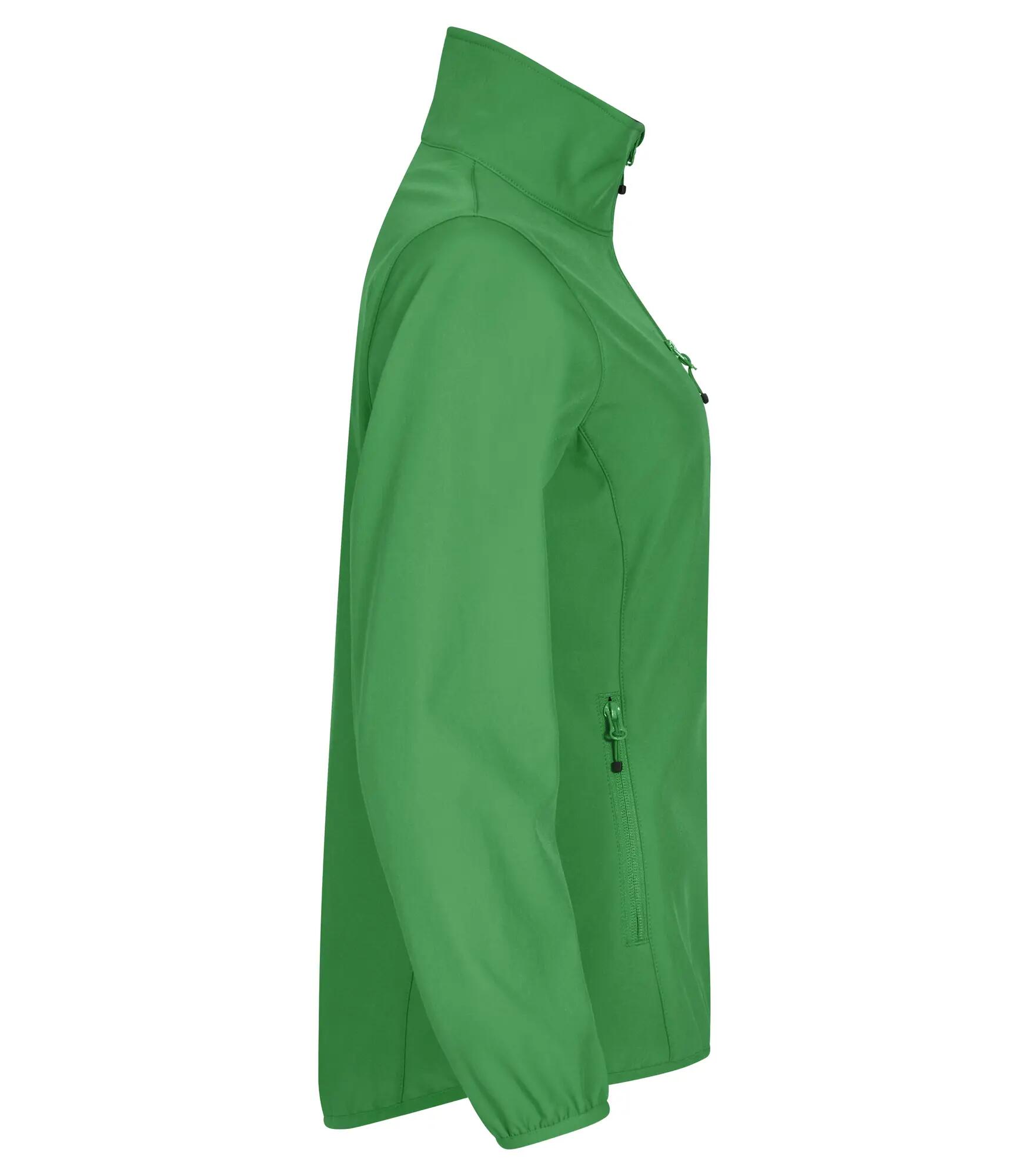 clique Classic Softshell Jacket Dames van gerecycled polyester – Apple green 4/4