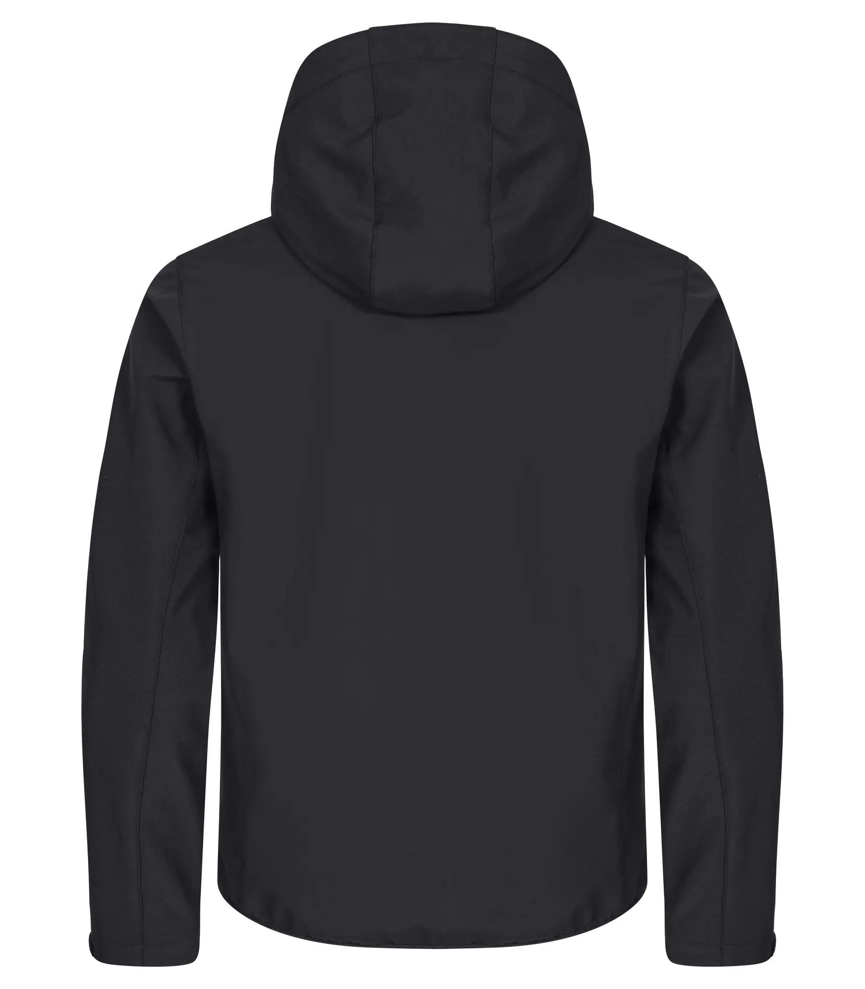 clique Veste Softshell à Capuche Classic en Polyester Recyclé – Black 2/4