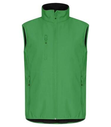 clique Classic Softshell Vest – 3‑warstwowa kamizelka softshell – Apple green